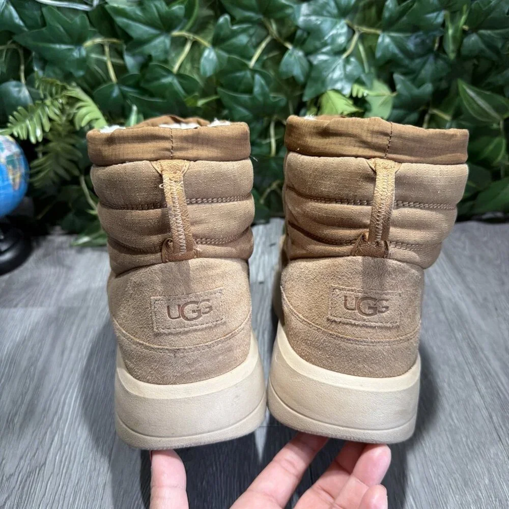 UGG MAXXER MINI Men’s 11 SNOW WINTER BOOT CHESTNUT SHEEPSKIN WOOL LINED EUR 44